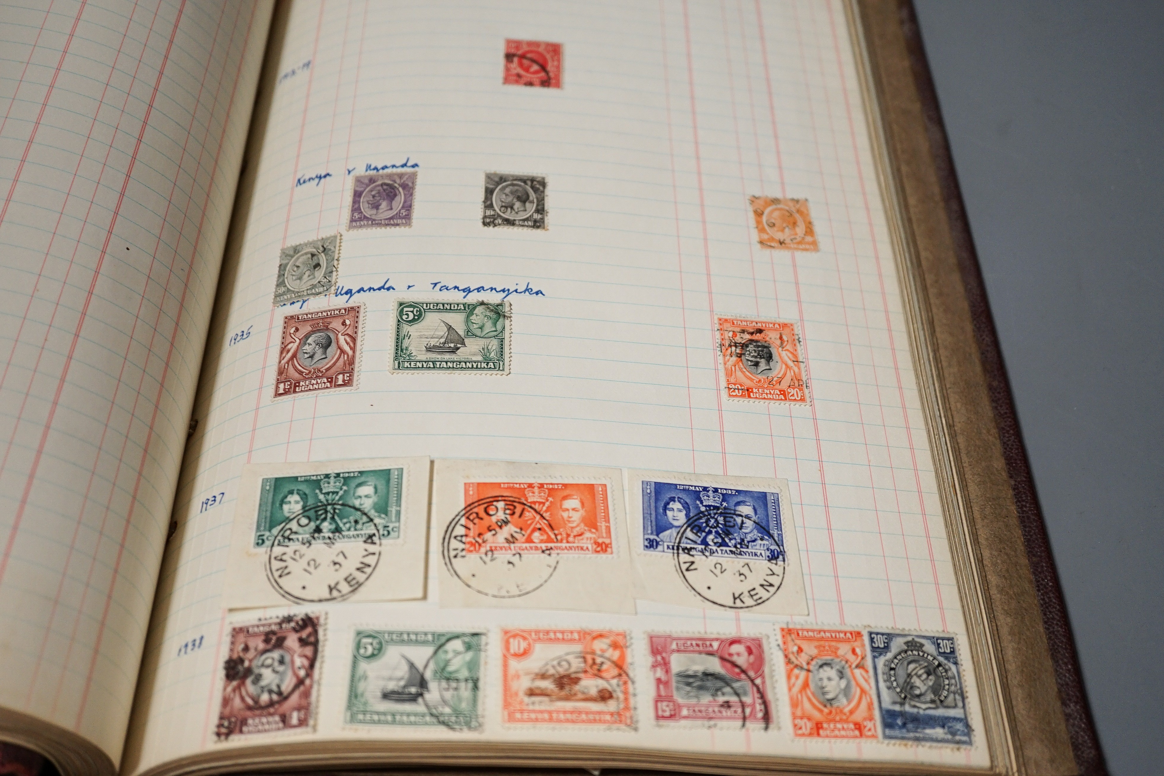 An album of British and commonwealth stamps